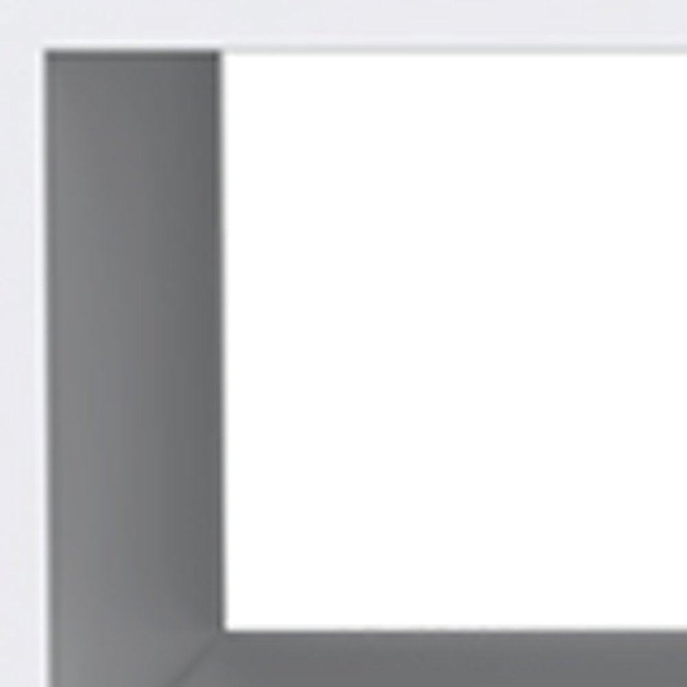 20" White Wood One Drawer Nightstand