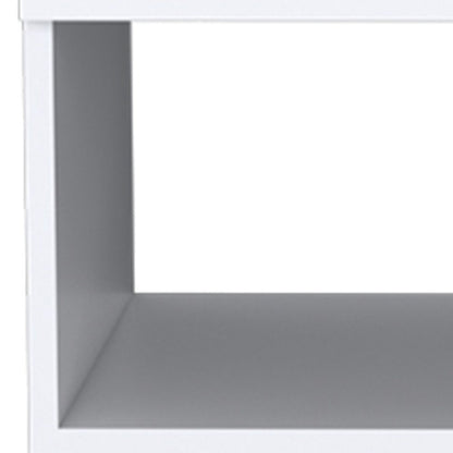 20" White Wood One Drawer Nightstand