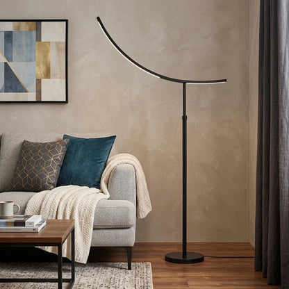 74" Bronze Adjustable Led Traditional Shaped Floor Lamp