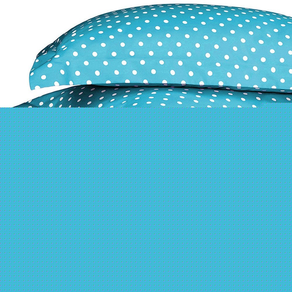 Aqua King Cotton Blend 600 Thread Count Washable Duvet Cover Set