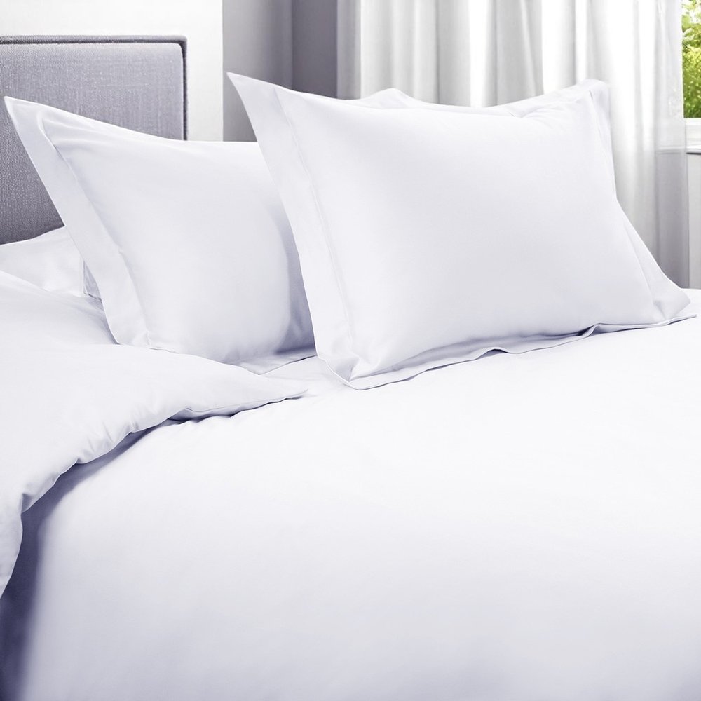 White Queen Cotton Blend 1200 Thread Count Washable Duvet Cover Set