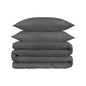 Charcoal King Cotton Blend 1200 Thread Count Washable Duvet Cover Set