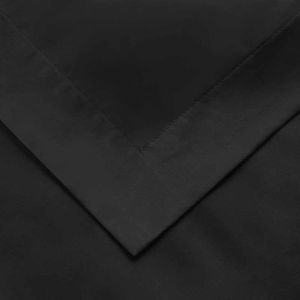 Black Queen Cotton Blend 1500 Thread Count Washable Duvet Cover Set