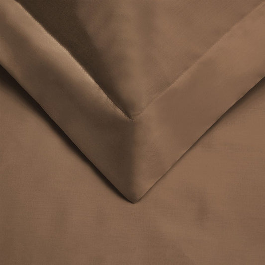 Taupe Twin Cotton Washable Duvet Cover Set
