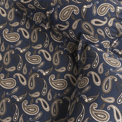 Blue and White King Cotton Blend 0 Thread Count Washable Duvet Cover Set