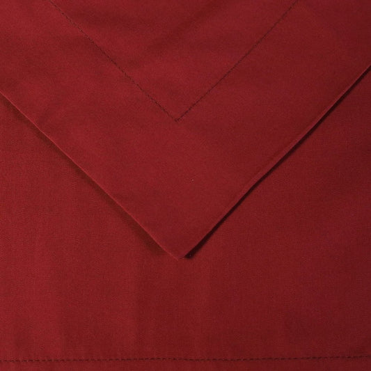 Burgundy King Cotton Washable Duvet Cover Set With Two Shams