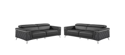 Two Piece Gray Four Person Seating Set