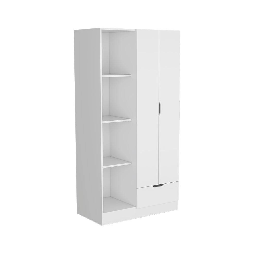 35" White Drawer Combo Dresser