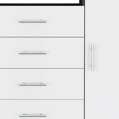 36" Light Gray Four Drawer Dresser