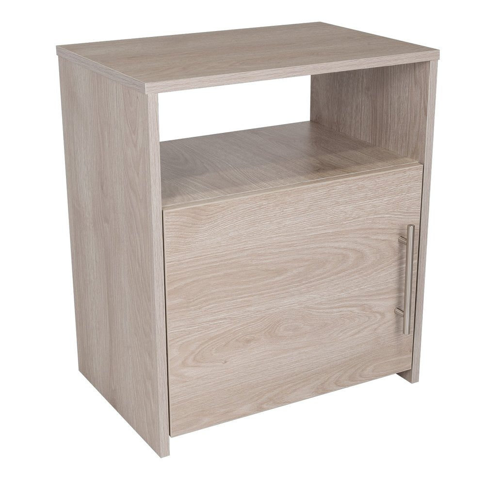 23" Gray Wood Nightstand