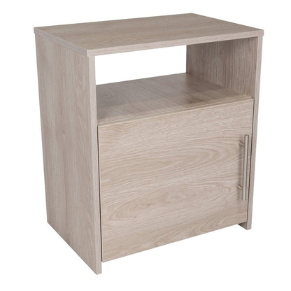 23" Gray Wood Nightstand