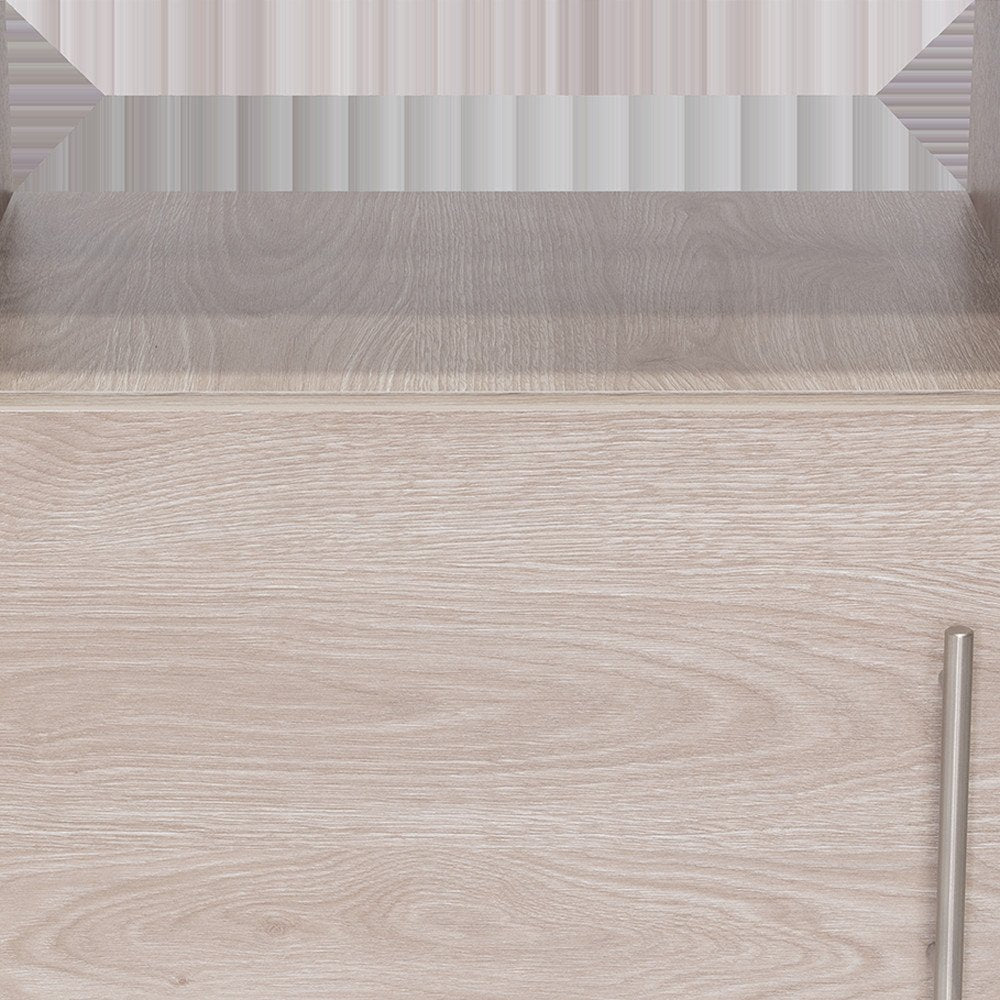 23" Gray Wood Nightstand