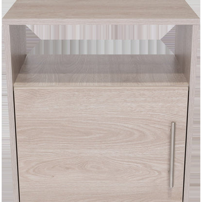 23" Gray Wood Nightstand