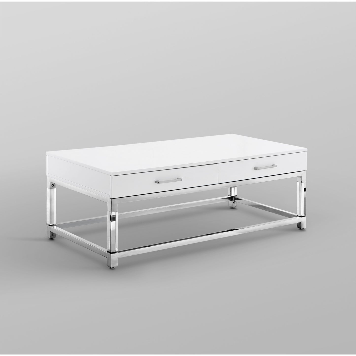 47" Black Gold And Clear Wood Acrylic And Steel Coffee Table