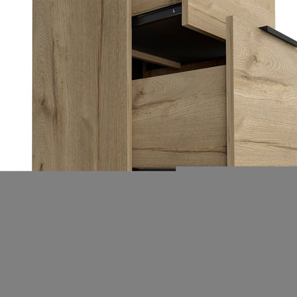 18" Natural Three Drawer Standard Chest