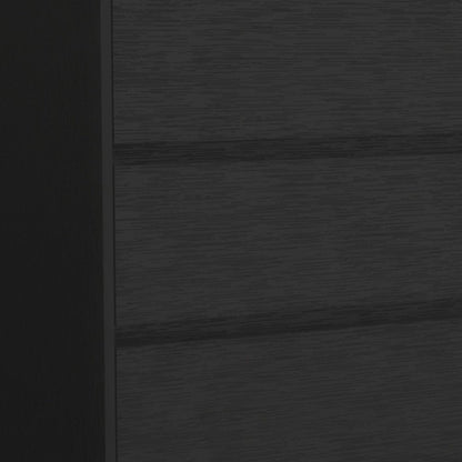 34" Black Three Drawer Dresser