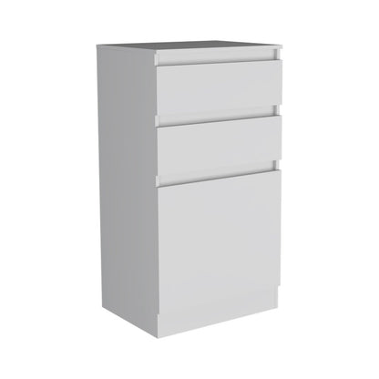 23" White Two Drawer Standard Chest
