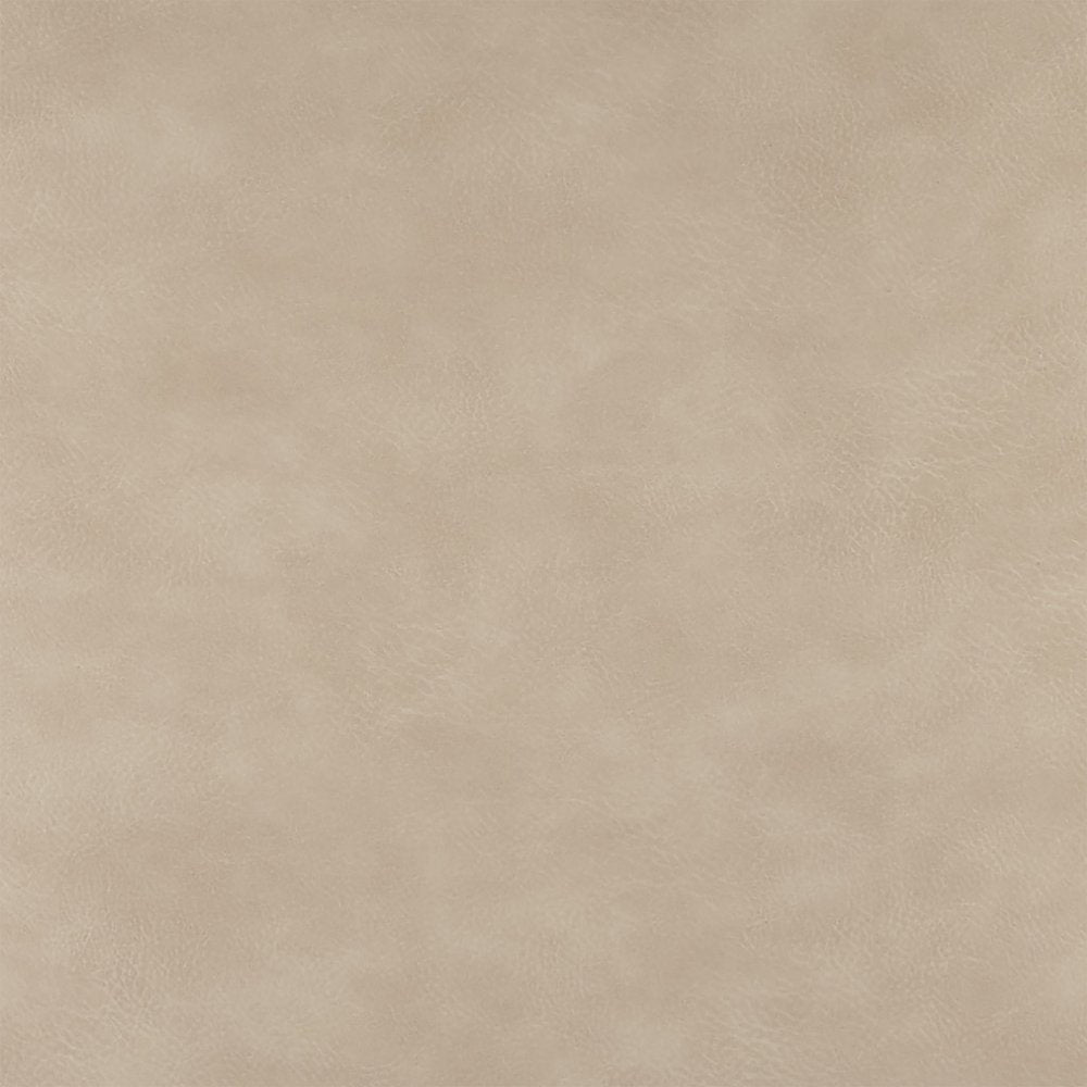 Beige and Black Upholstered Fabric And Faux Leather Open Back Dining Arm Chair