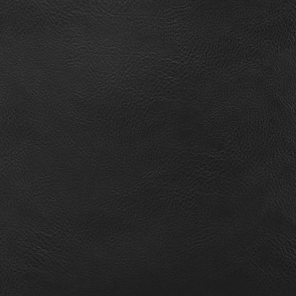 Set of Two Black Upholstered Faux Leather Dining Arm Chairs