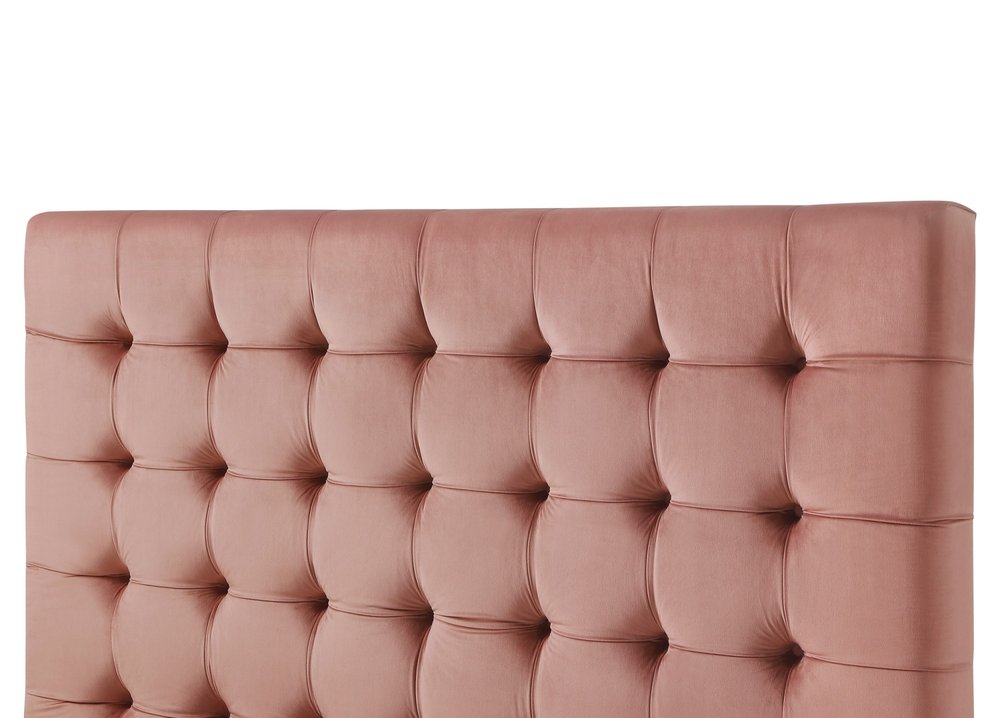 Gray Solid Wood King Tufted Upholstered Velvet Bed