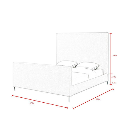 Hunter Green Solid Wood Queen Upholstered Velvet Bed