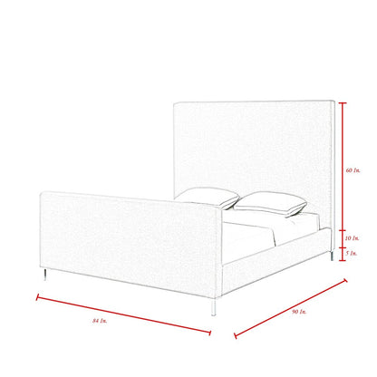 Hunter Green Solid Wood Queen Upholstered Velvet Bed