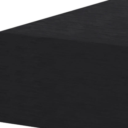 16" Black Wood One Drawer Floating Nightstand