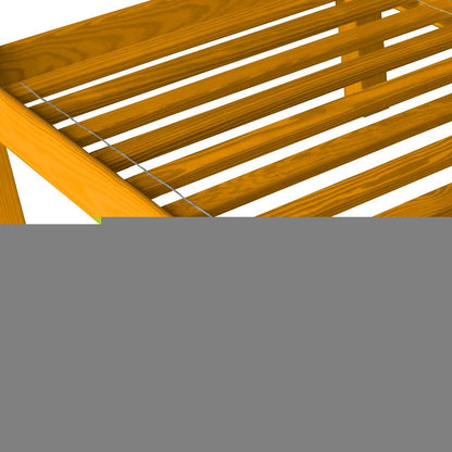 Yellow Solid Wood Twin Bed Frame