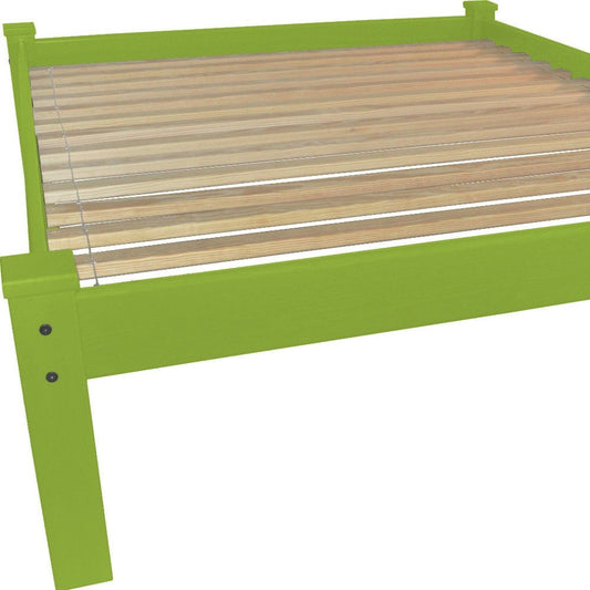 Lime Green Solid Wood Twin Bed Frame