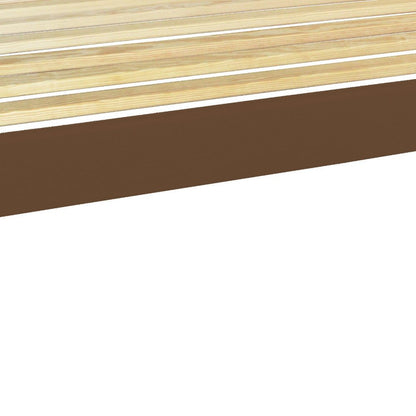 Brown Solid Wood Full Bed Frame