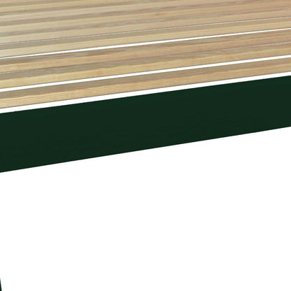 Dark Green Solid Wood Full Bed Frame