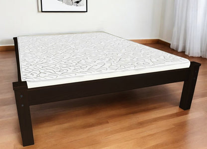 Dark Brown Solid Wood Full Bed Frame