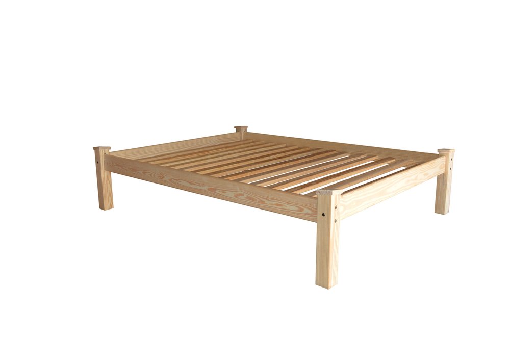 Natural Solid Wood Full Bed Frame