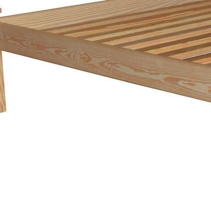 Natural Solid Wood Full Bed Frame