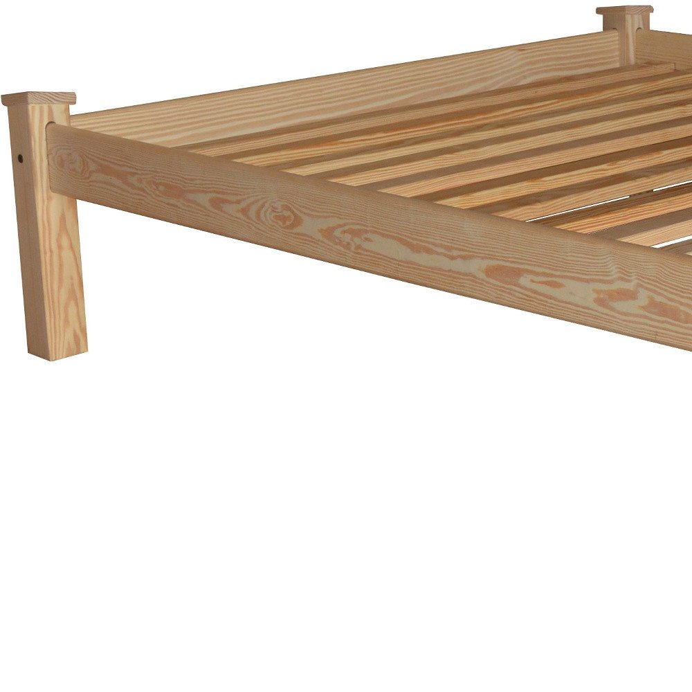 Natural Solid Wood Full Bed Frame