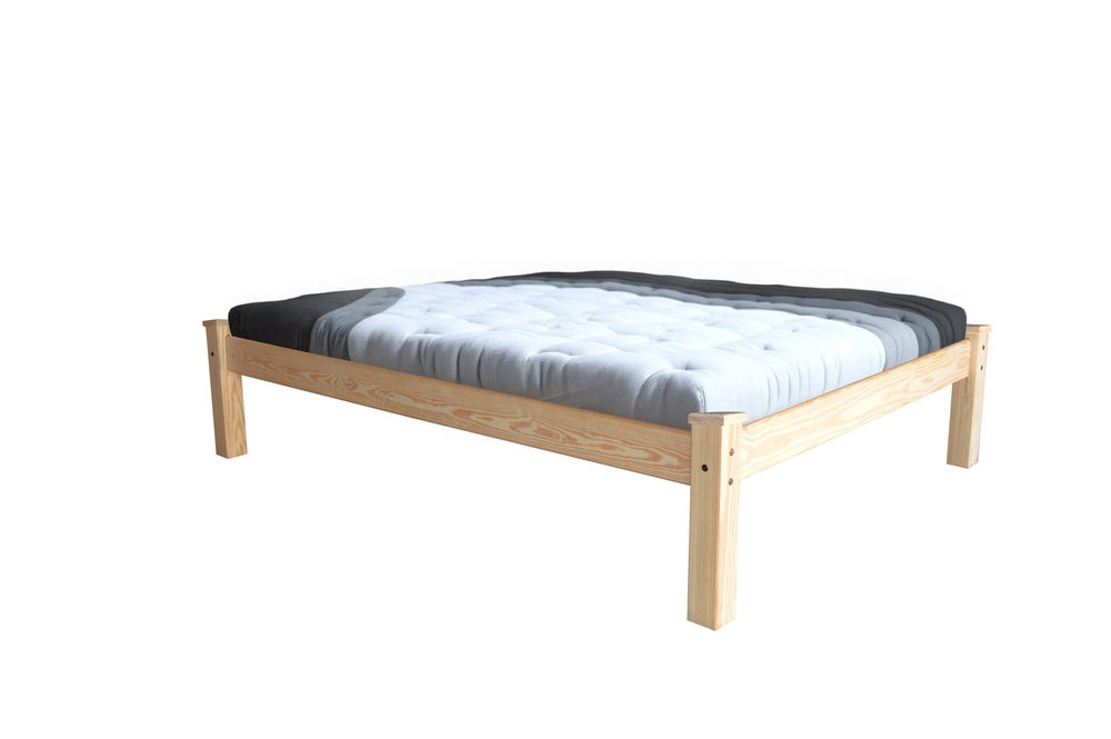 Natural Solid Wood Full Bed Frame