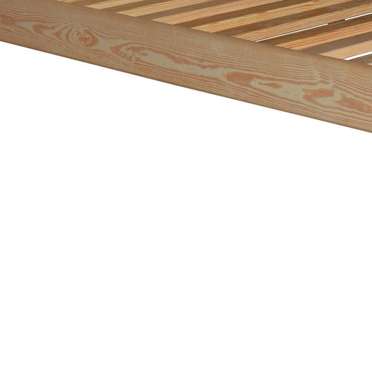 Natural Solid Wood Queen Bed Frame