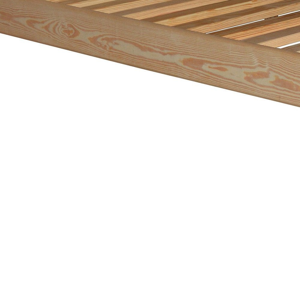 Natural Solid Wood Queen Bed Frame