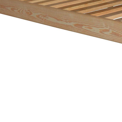Natural Solid Wood Queen Bed Frame