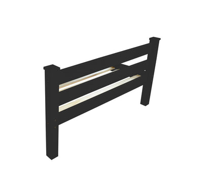 Black Solid Wood Twin Bed Frame