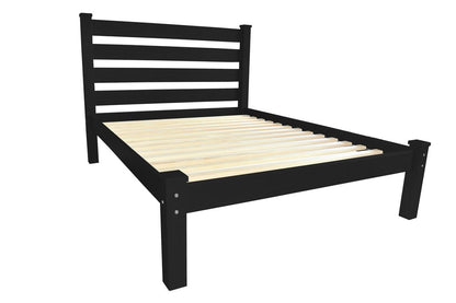 Black Solid Wood Twin Bed Frame