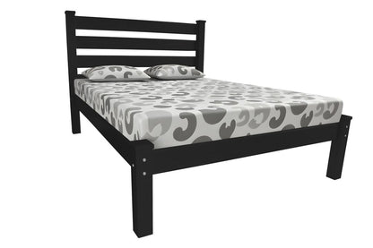 Black Solid Wood Twin Bed Frame