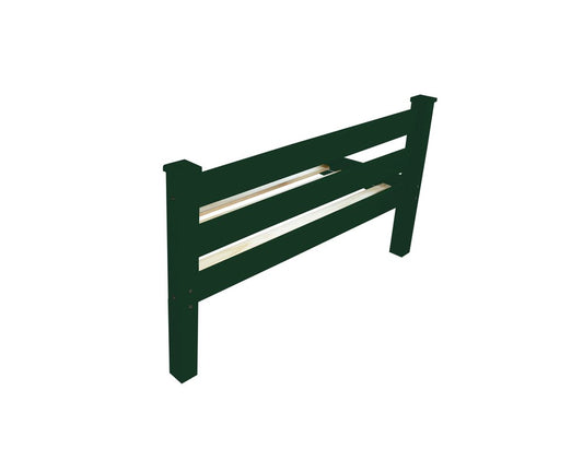 Dark Green Solid Wood Twin Bed Frame