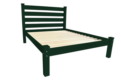 Dark Green Solid Wood Twin Bed Frame