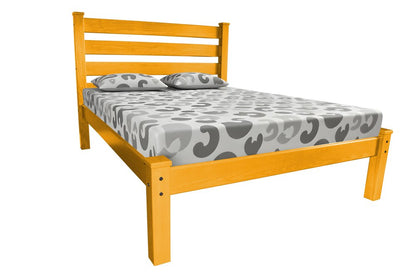 Yellow Solid Wood Twin Bed Frame