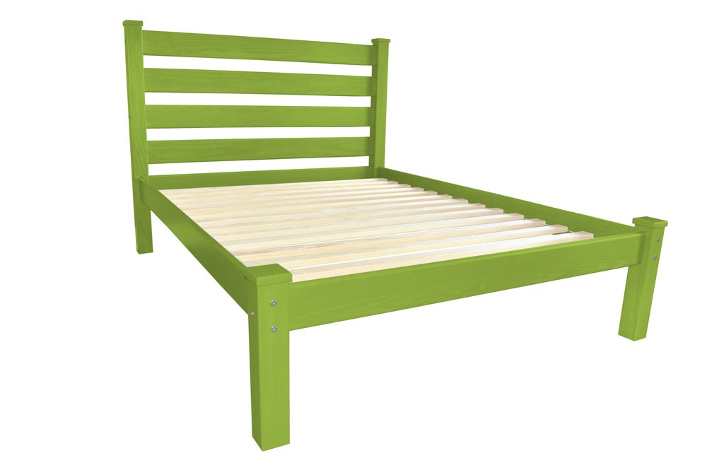 Lime Green Solid Wood Twin Bed Frame