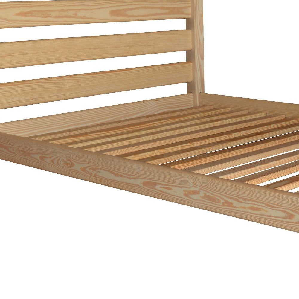 Natural Solid Wood Twin Bed Frame