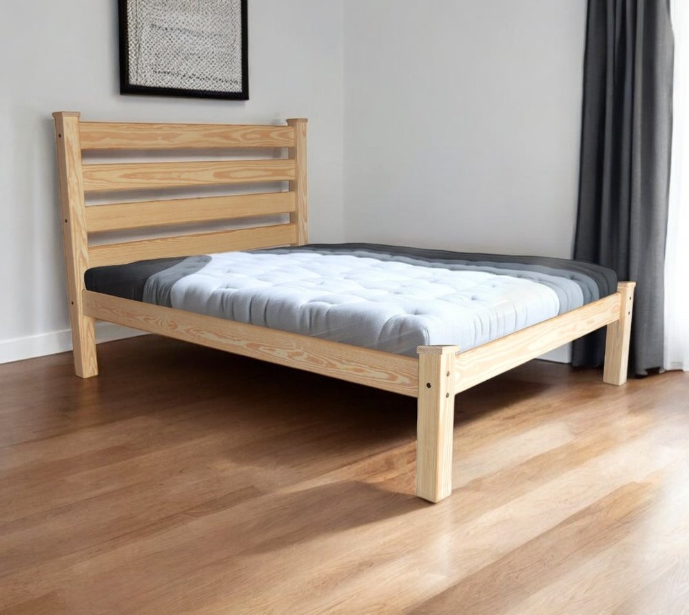 Natural Solid Wood Twin Bed Frame