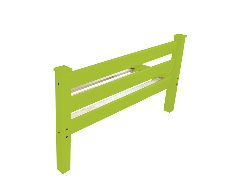 Lime Green Solid Wood Full Bed Frame