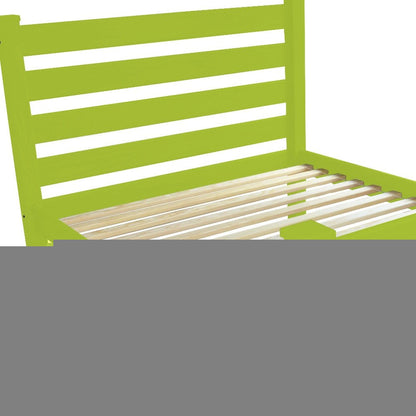Lime Green Solid Wood Twin Bed Frame